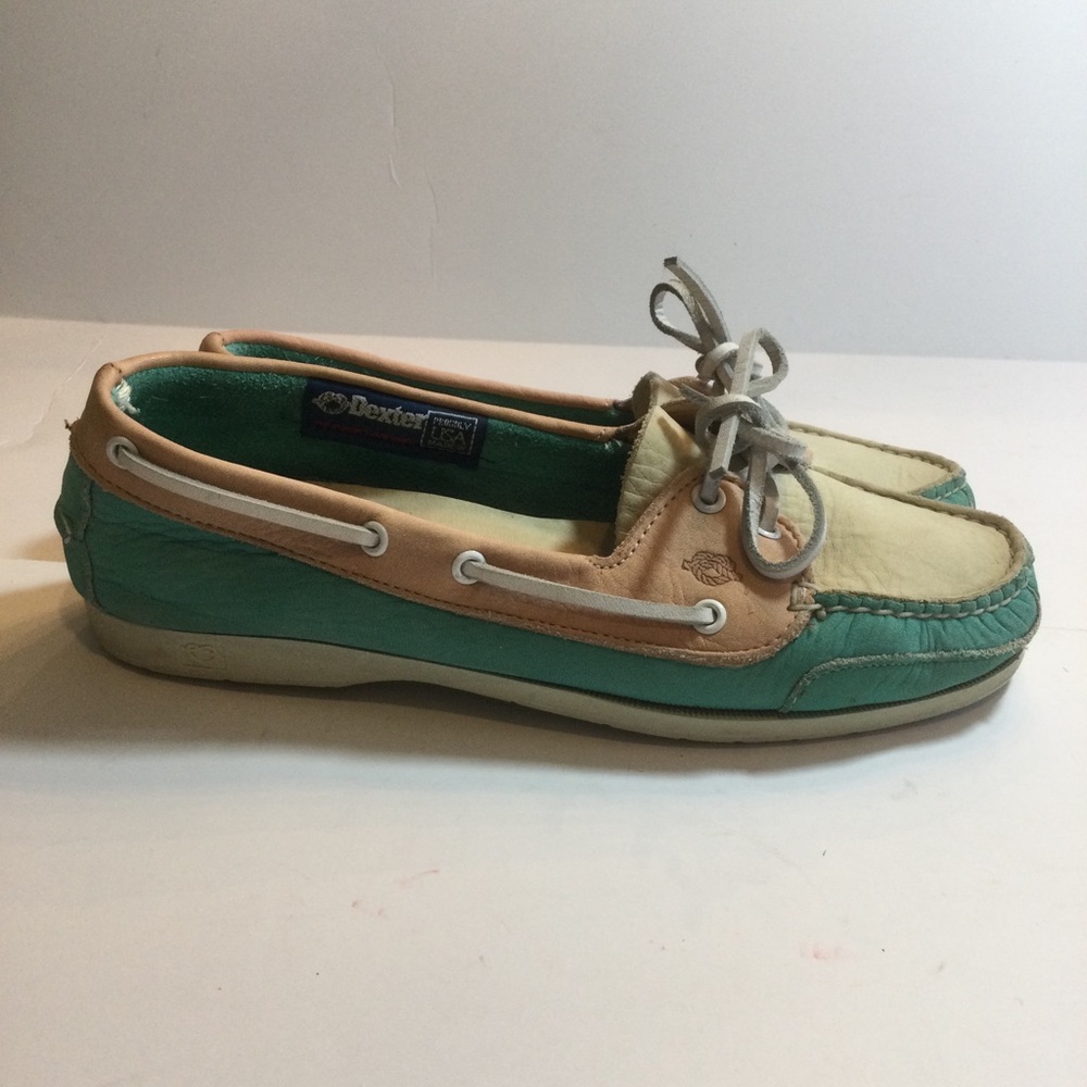 Vintage Dexter Made In USA Navigator Nubuck Leather Loafer Size 8